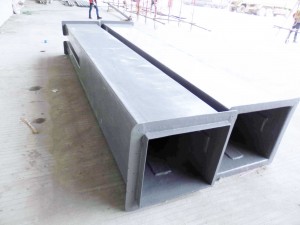 Talang tegak fiberglass di proyek Gajah tunggal tangerang