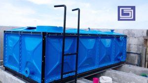 Tangki panel fiberglass sangat kokoh dan tahan lama dan harga economis.