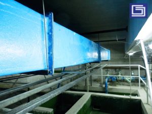 Sambungan ducting dengan buat galvanise