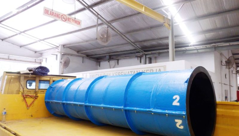 Fungsi bekisting formwork fiberglass adalah untuk pengecoran beton sehingga hasil beton dapat dibentuk bulat dan cylinder.