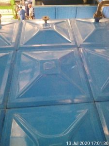 Photo tangki panel bagian atas.