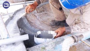 Proses coating anti-uv fiberglass.