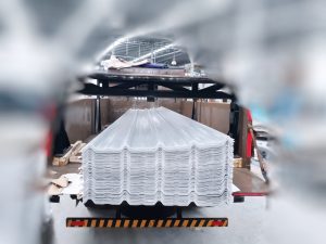 Atap tembus cahaya tipe USR 1000, terima permintaan custom dari customer.